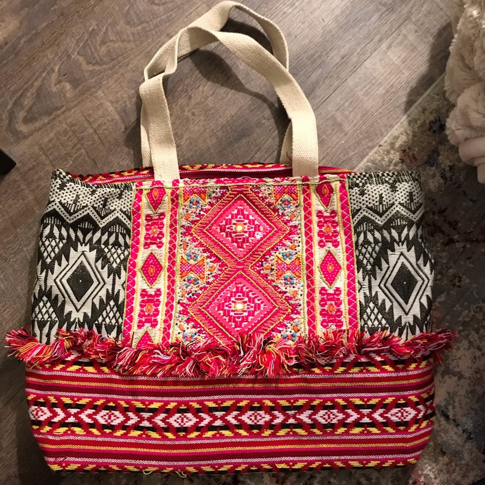 spanish multi color shoulder bag - unused
